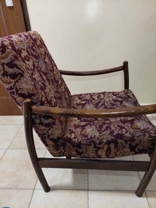 Fotel PRL w stylu lisek