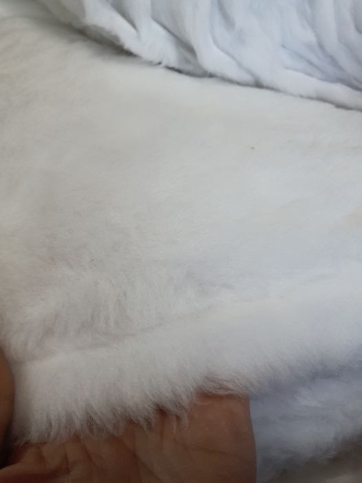 Futerko białe grubsze szer.152 cm.