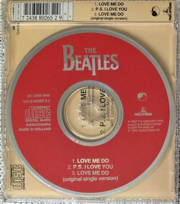 The Beatles ‎- Love Me Do - CD Single - RARO - MUITO BOM ESTADO