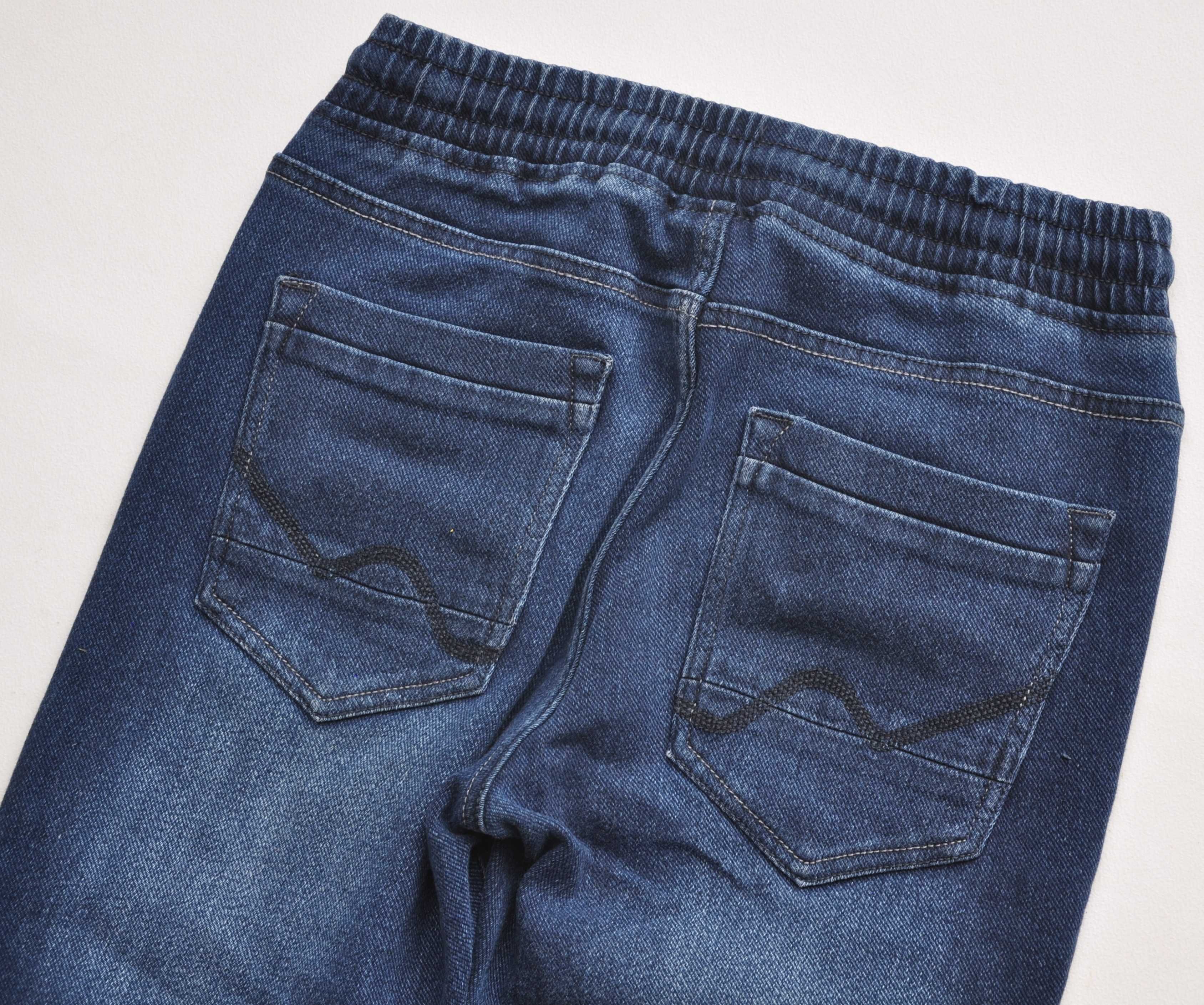 10 spodnie Jeansowe joggery Peppers granatowe r 158