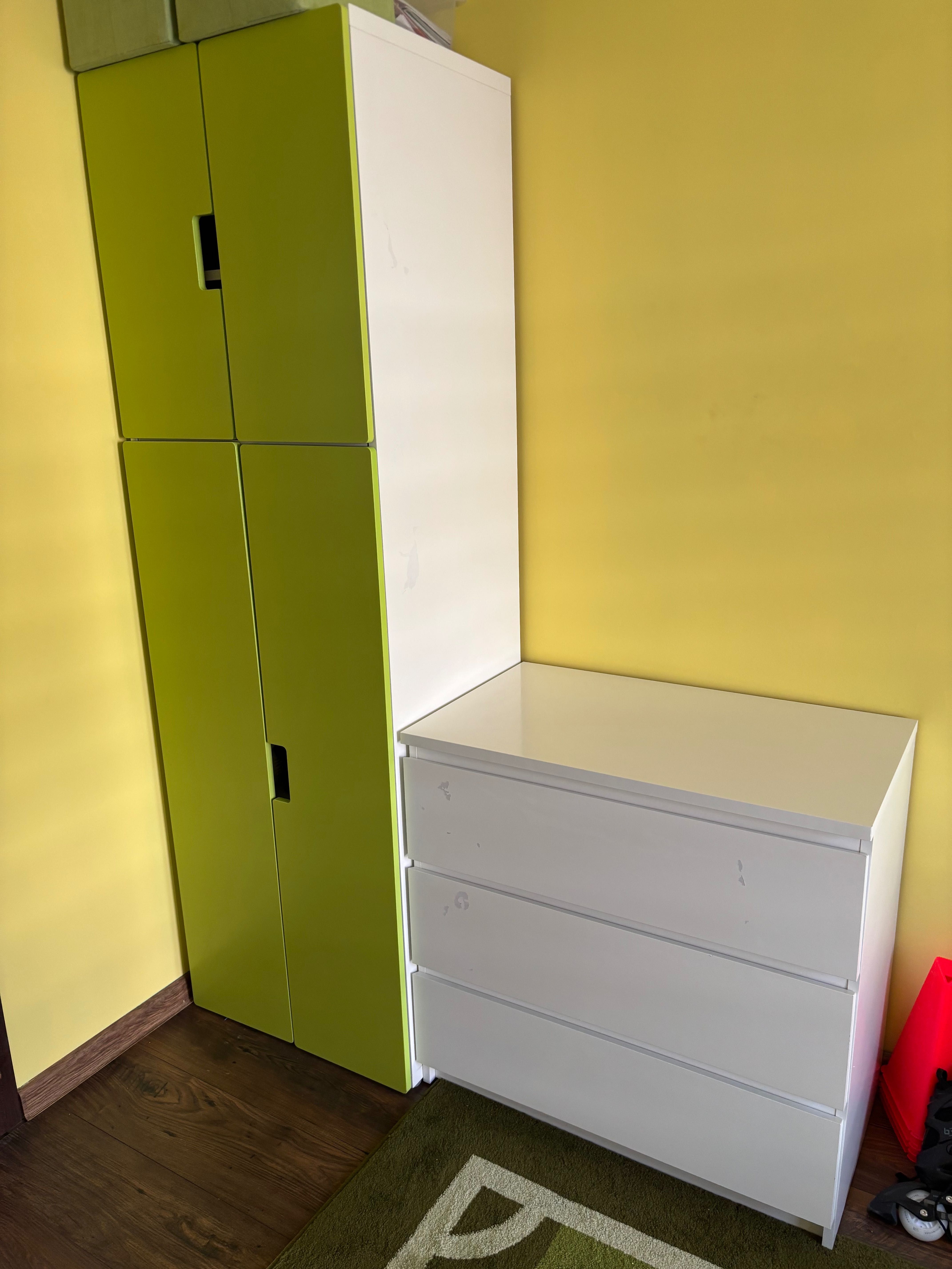 Ikea szafa stuva, komoda biała malm