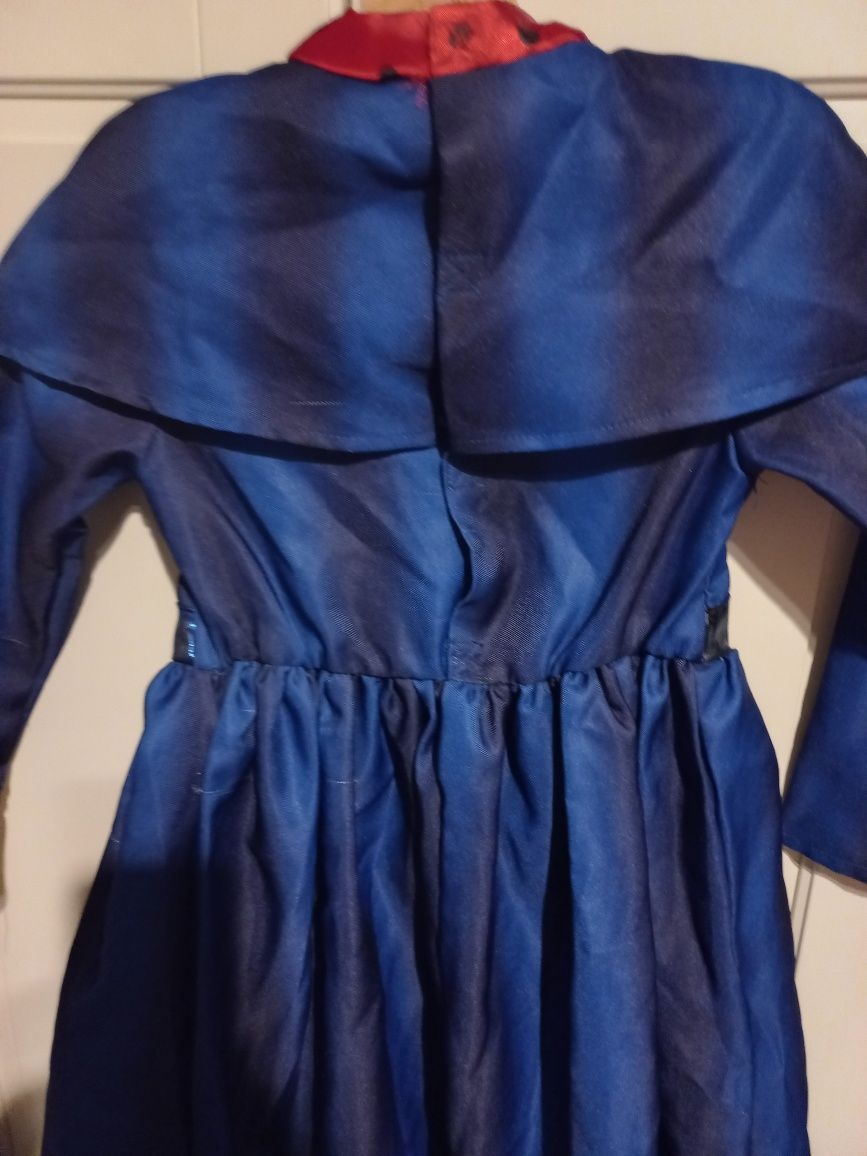 Mary Popins strój przebranie kostium dziewczęcy karnawałowy bal 116