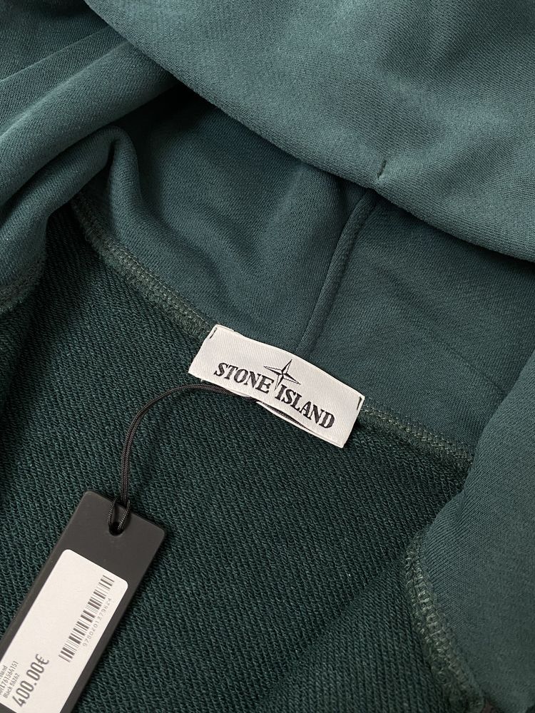 Зип-худи Stone Island Зеленая Оригинал