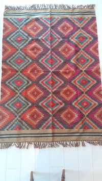 Indyjski kilim dywan ręcznie tkany 140x200