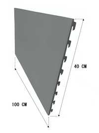 Tył pełny do regału sklepowego typ MAGO 100x40 cm Grafit