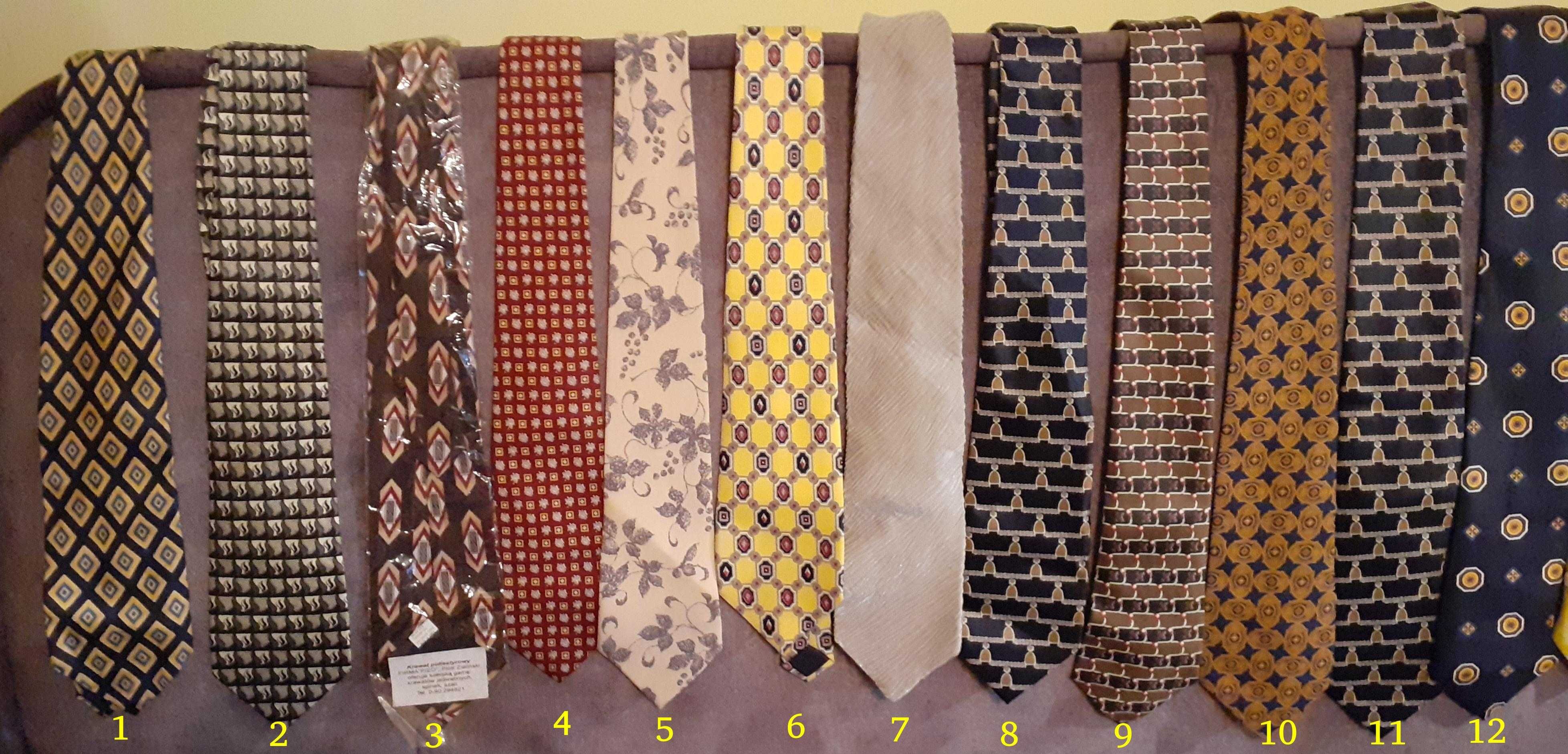 Krawaty nowe, nieużywane