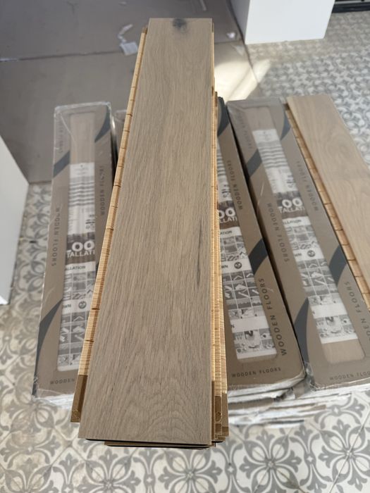 Паркетна дошка Барлінек Barlinek Oak Cappuccino Herringbone 23,5м2