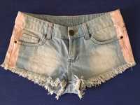 Krótkie spodenki dżinsowe jeans r. XS