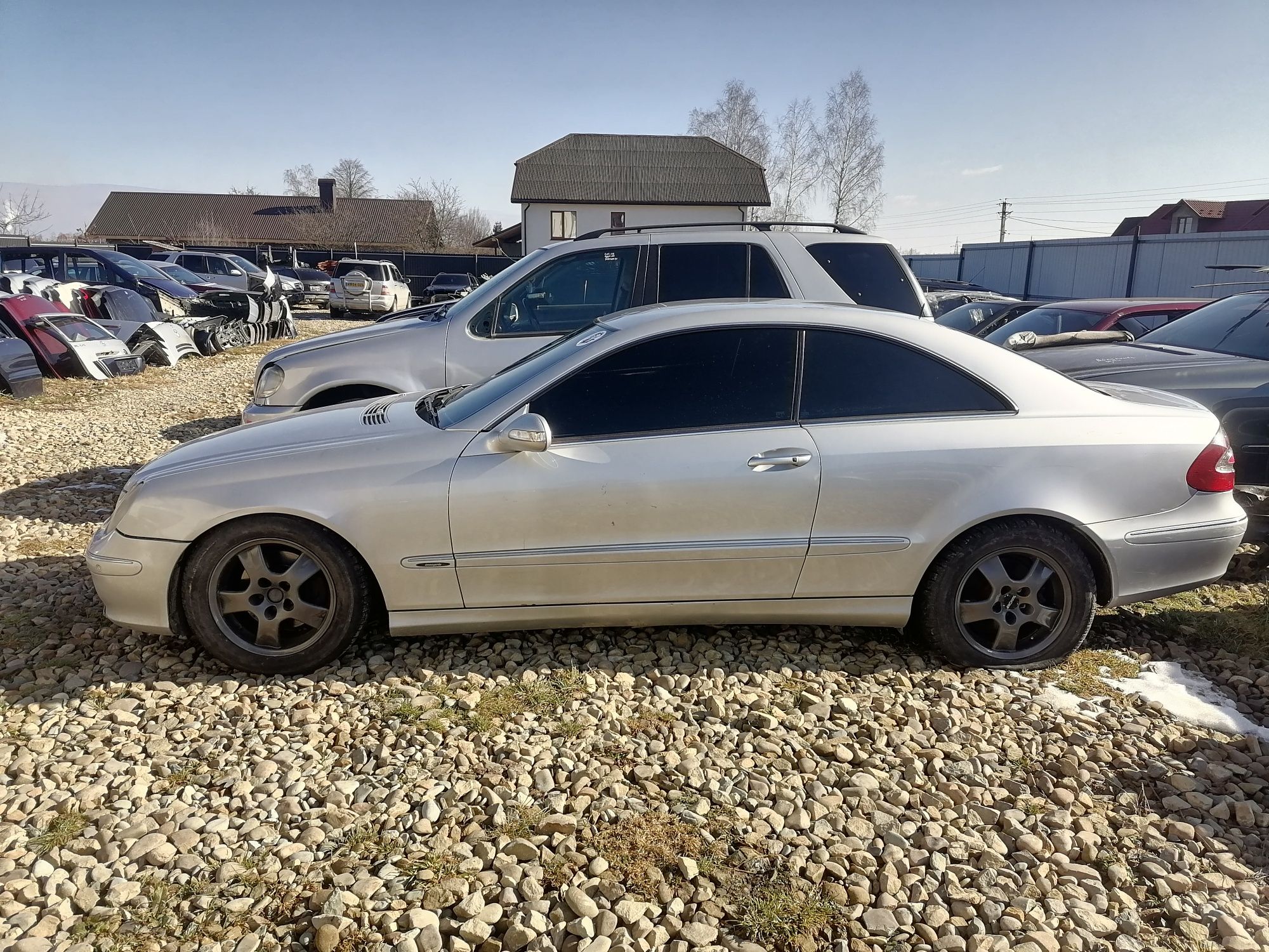 Комплект бампер задній двері чверть дах Мерседес CLK w209