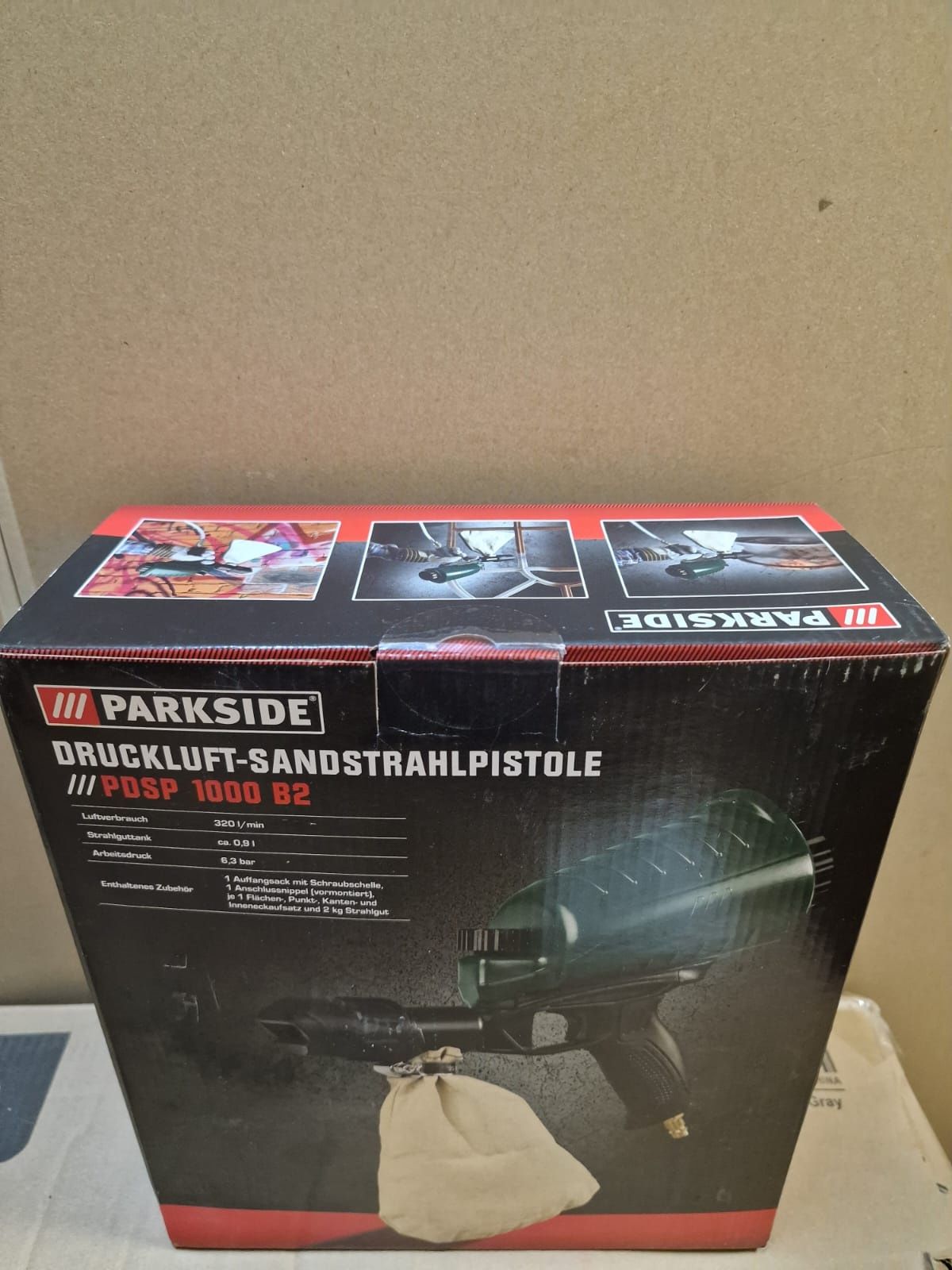 Pistolet Pneumatyczny do Piaskowania Parkside PDSP 1000 B2