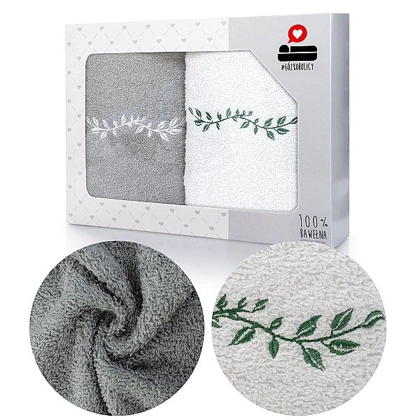 Komplet Ręczników 2 sztuki na Prezent Frotte 70x140 Luba