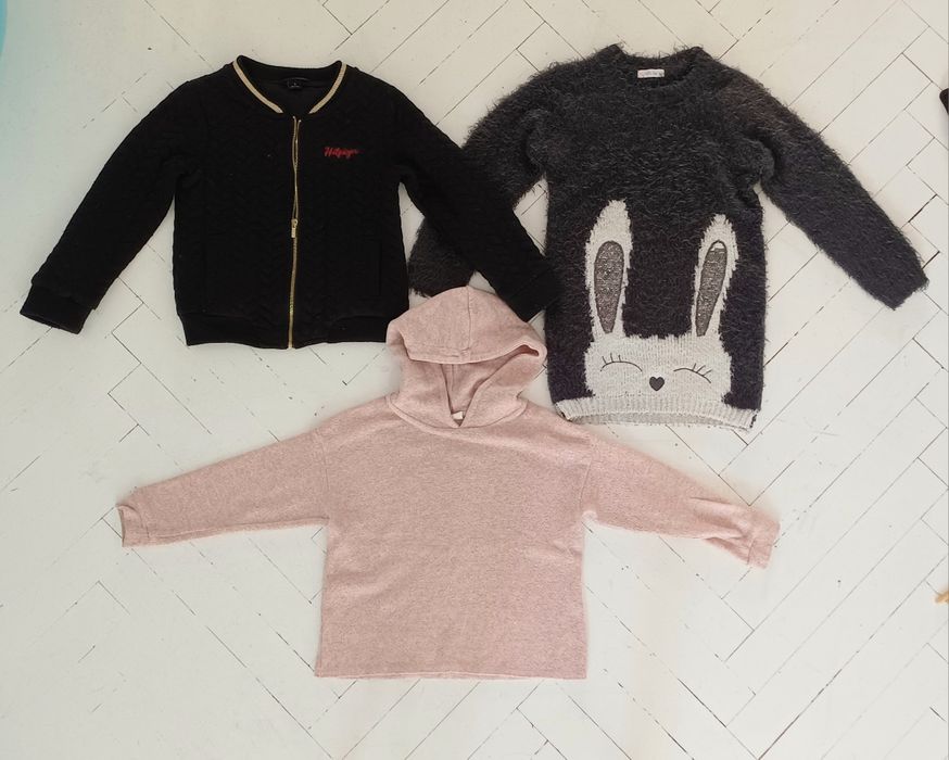 Bluza dziewczęca na jesień x3, r. 110