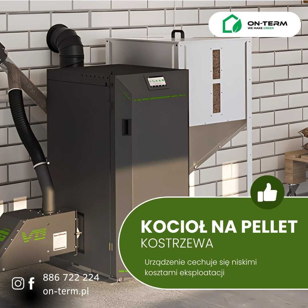 Piec na pellet Z MONTAŻEM Defro Delta EkoPell 20 kW 5kl kocioł pellet