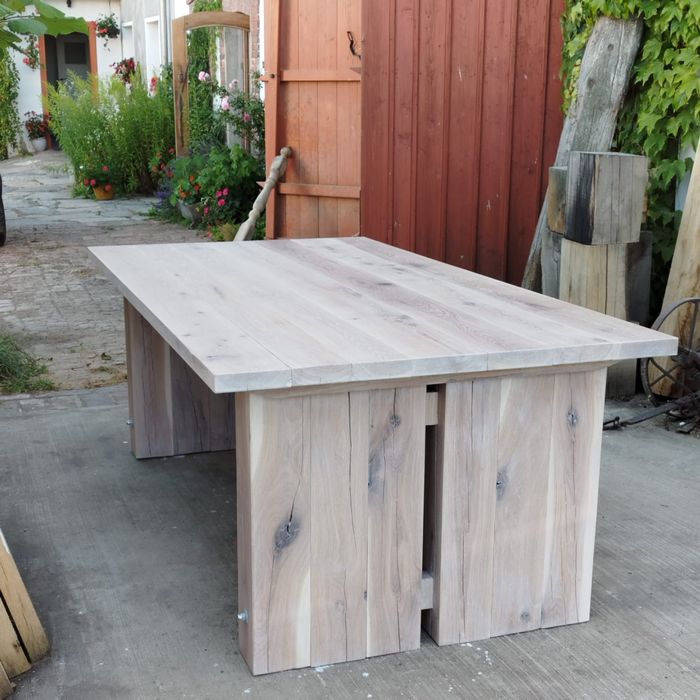 Stół debowy loft ogród