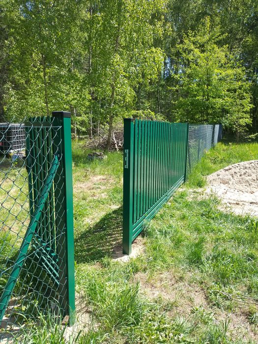40zł kompletne Ogrodzenie SIATKA Powlekana, 1,5m, grafit, ogrodzeniowa