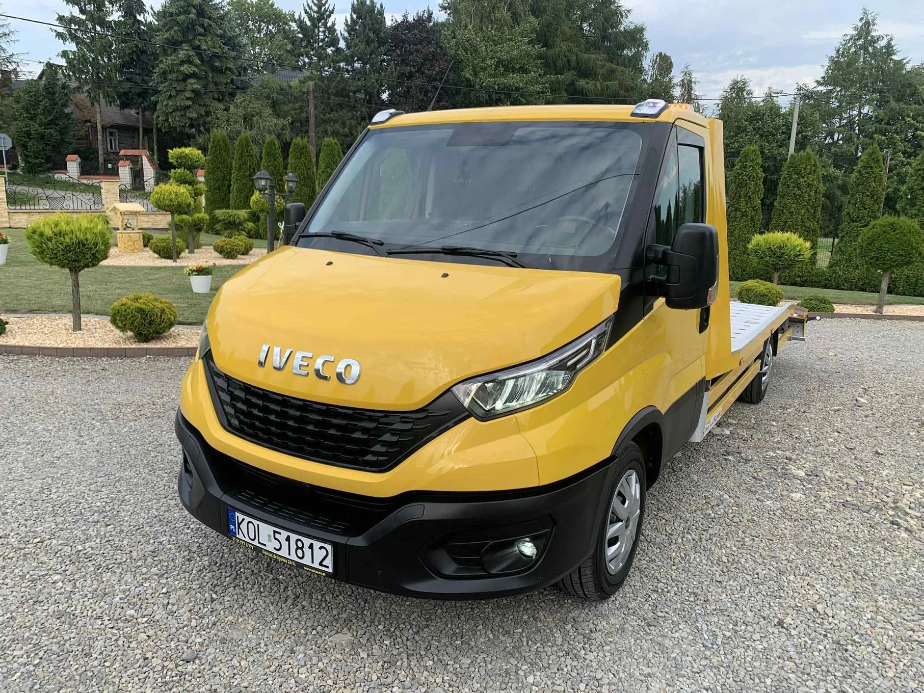 Iveco Daily 35S18 POMOC DROGOWA Piękne Zadbany  3.0 - 180KM Salon PL 1 Właściciel POLMAR Autolaweta Laweta 113 NETTO