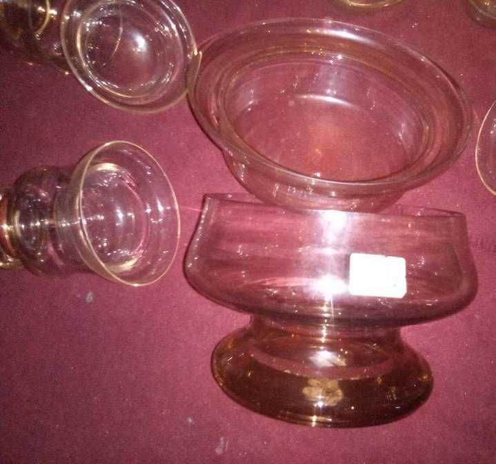 Taças bases tigelas cristal, 1 pesada/4 com base tig (algs min pontos)