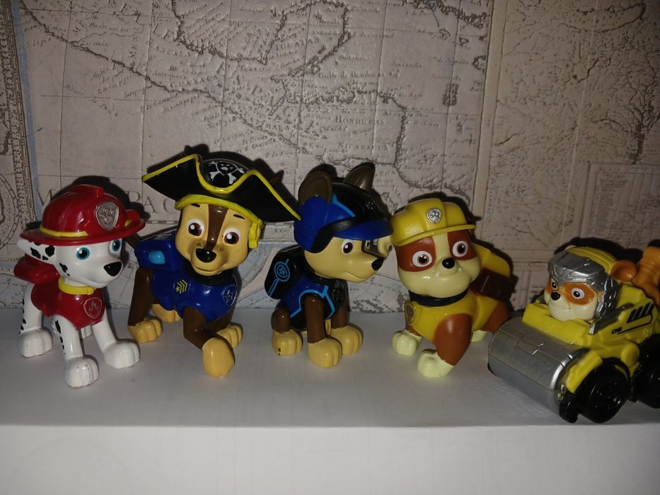 Фигурки Щенячий патруль Зума Маршал Кло Крепыш Рокки  Гонщик