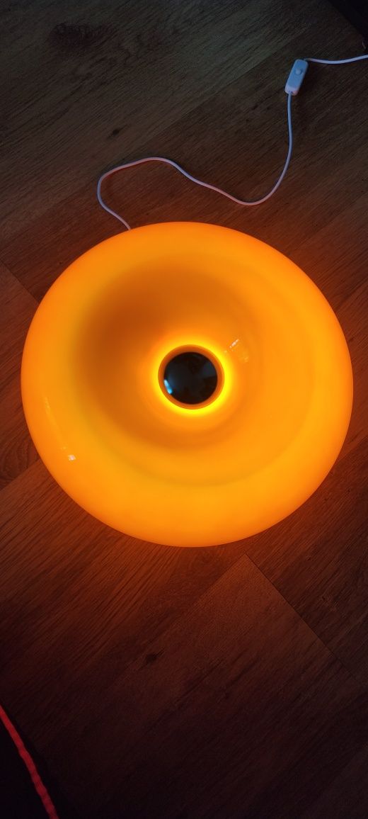 Lampa donout pomarańczowa