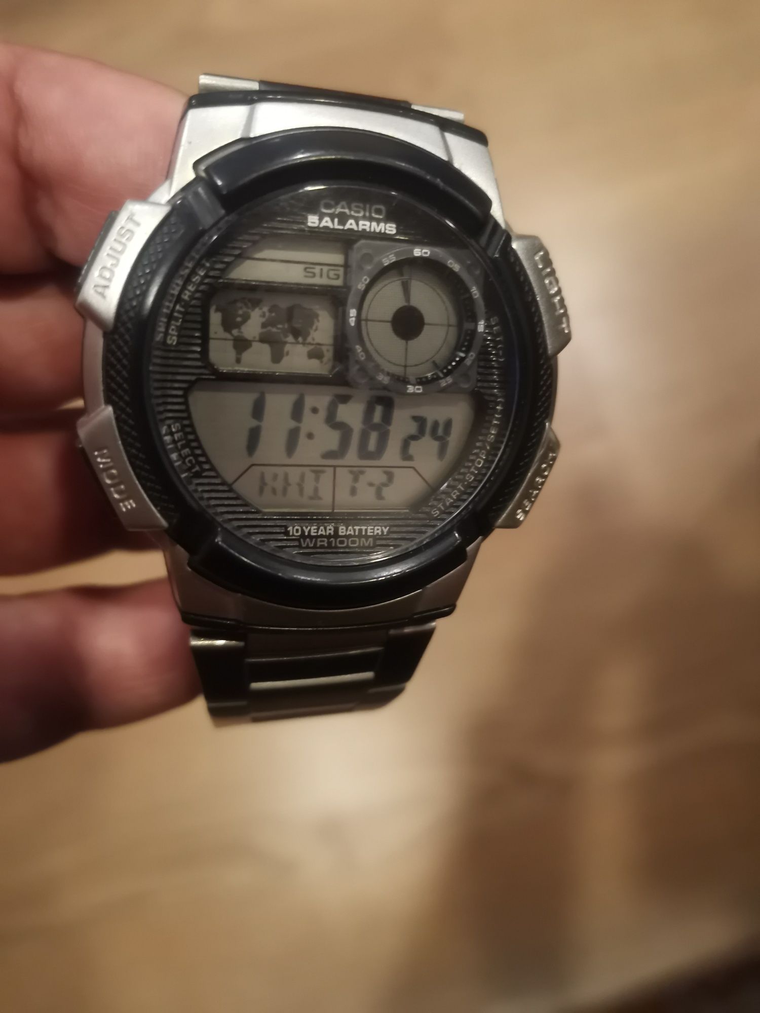 Часы Casio salarms wr100m