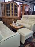 Piękna sofa 3os, 2 os. i pufa  Alberto Neri