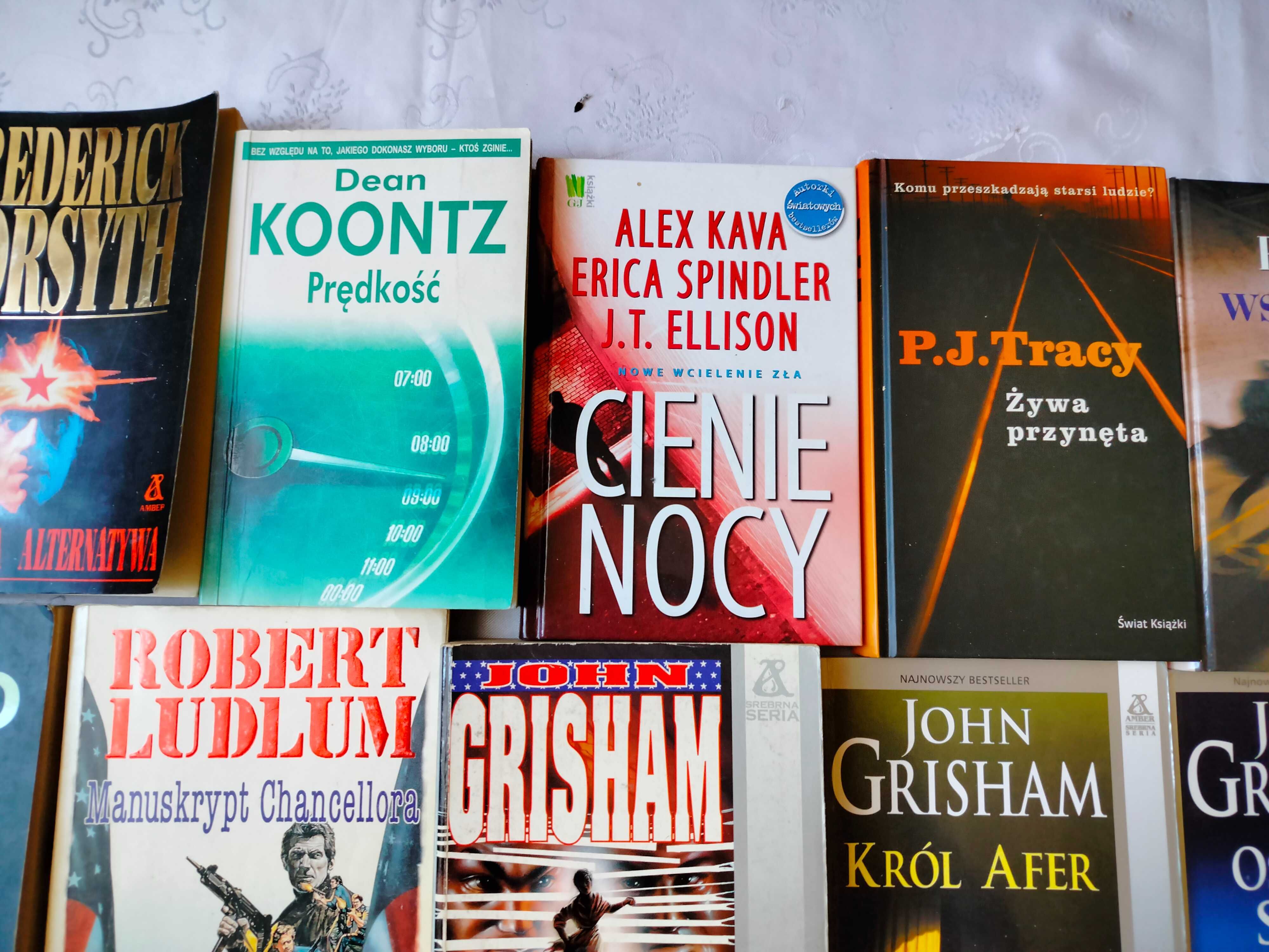 Frederick Forsyth, Koontz, Kava, Tracy,Lincoln Child,Ludlum,Grisham