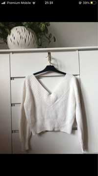 Biały sweter H&M