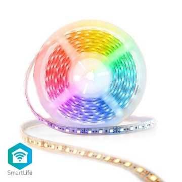 Fita LED inteligente RGB WiFi 5m (compatível Tuya) Nedis WIFILS50CRGBW