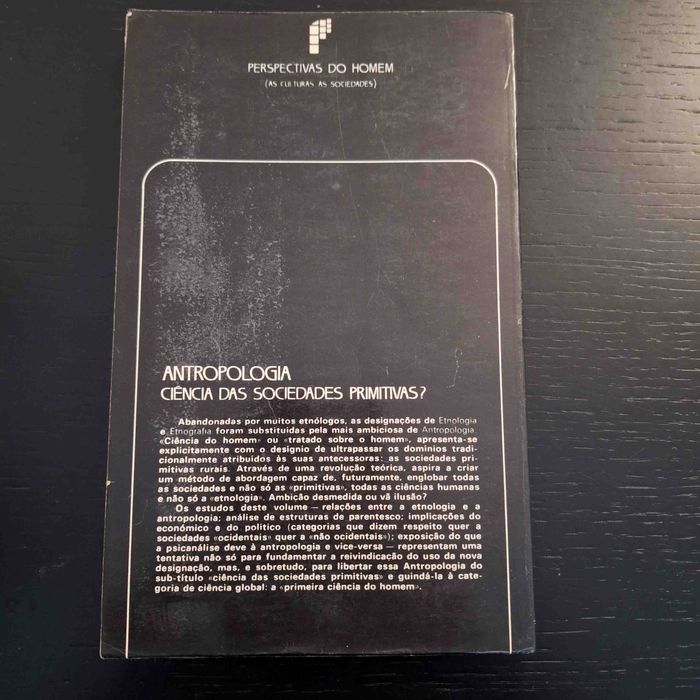 Antropologia: Ciência das Soc. Primitivas? -Col. Perspectivas do Homem