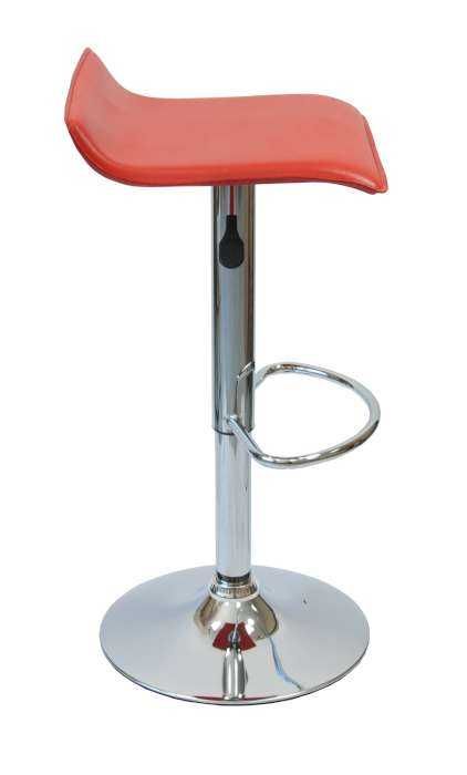 Hoker krzesło barowe Porti czerwone regulowane obrotowe kuchenne