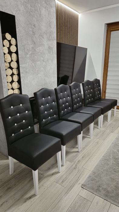 Krzesła Glamour komplet 6 sztuk