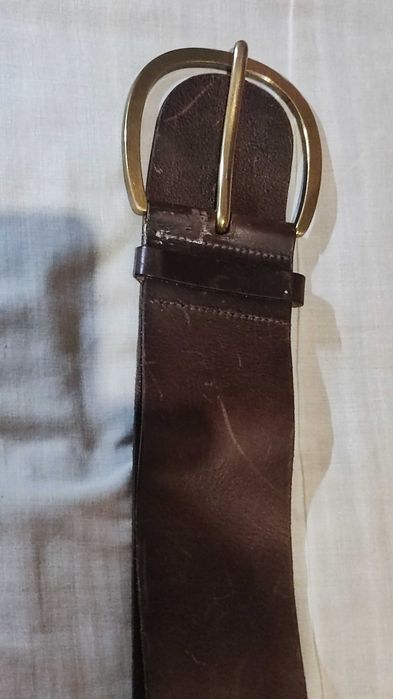 Пояс кожаный широкий