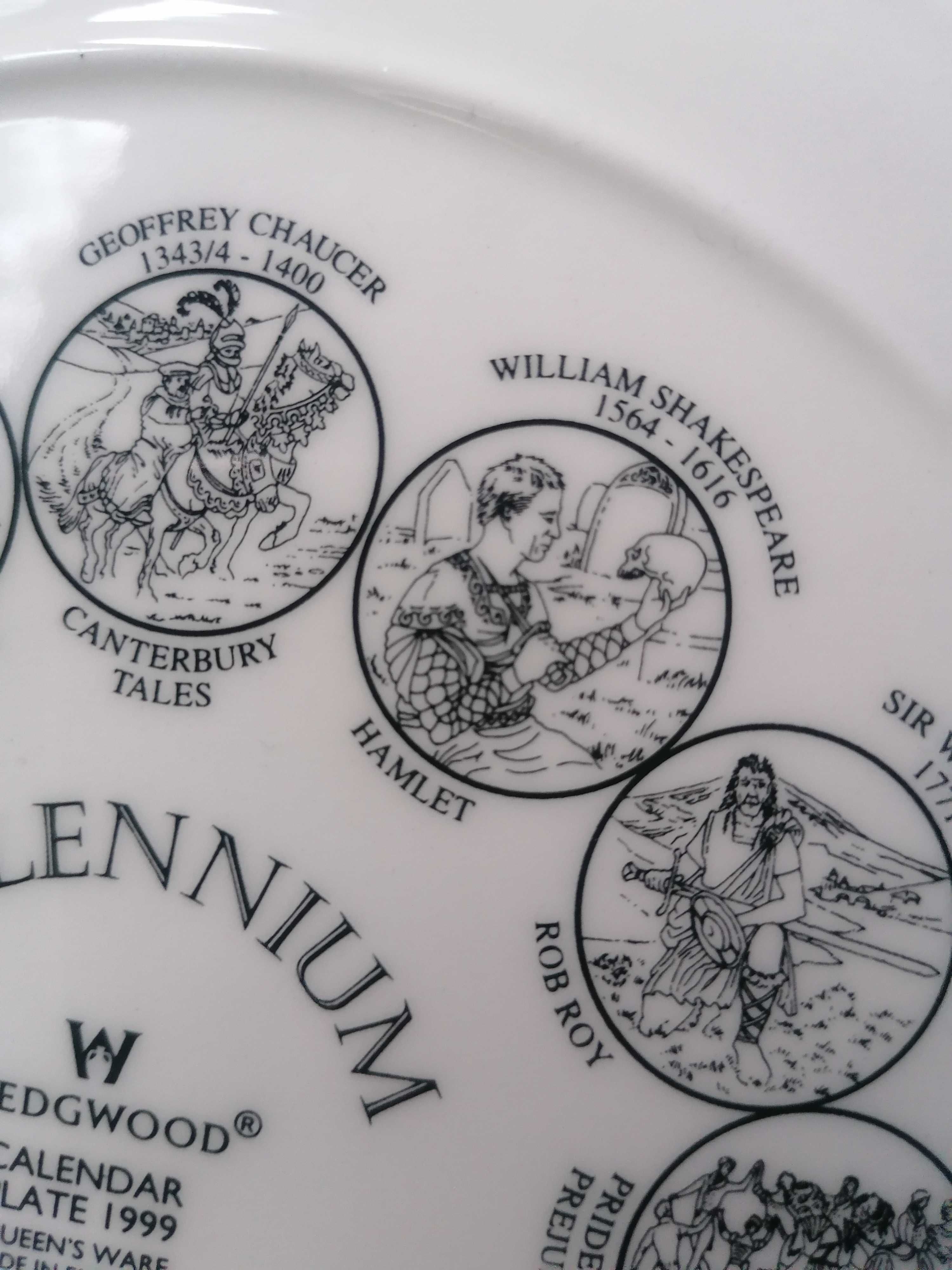 Рідкісна колекційна тарілка-календар Wedgwood Millennium, Англія