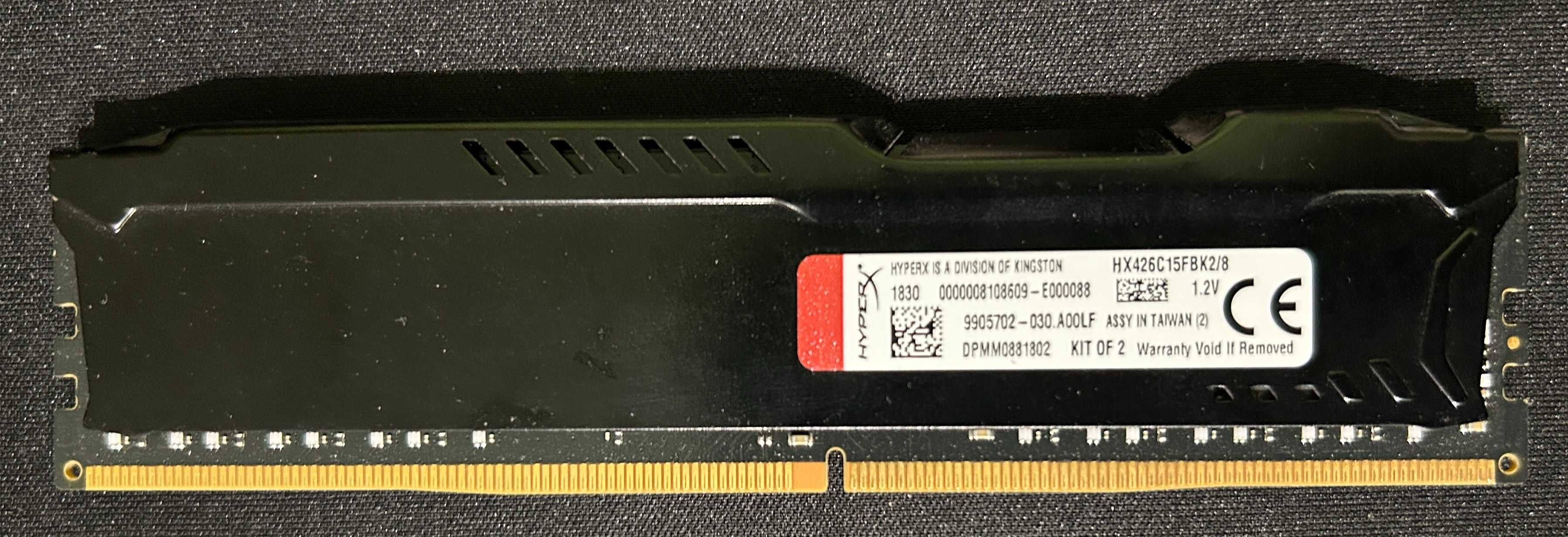 Pamięć HyperX Fury, DDR4, 4 GB, 2666MHz, CL15 (HX426C15FBK2/8)