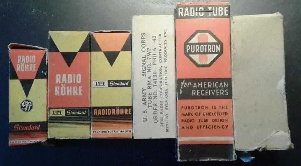 Válvulas para Rádios antigos