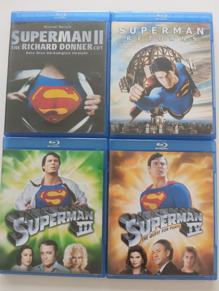 SUPERMAN, Richard Donner,Powrót,III, IV,Blu-ray, polska wersja językow