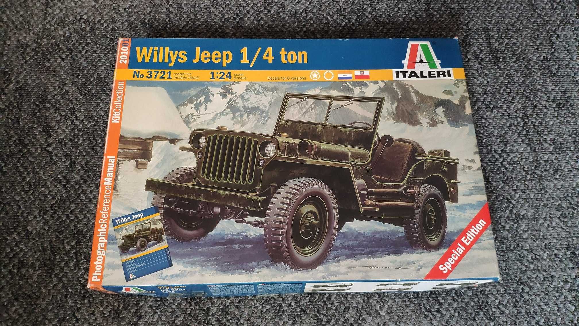 Willys Jeep - model do sklejania -- Edycja Specjalna -- w skali 1:24