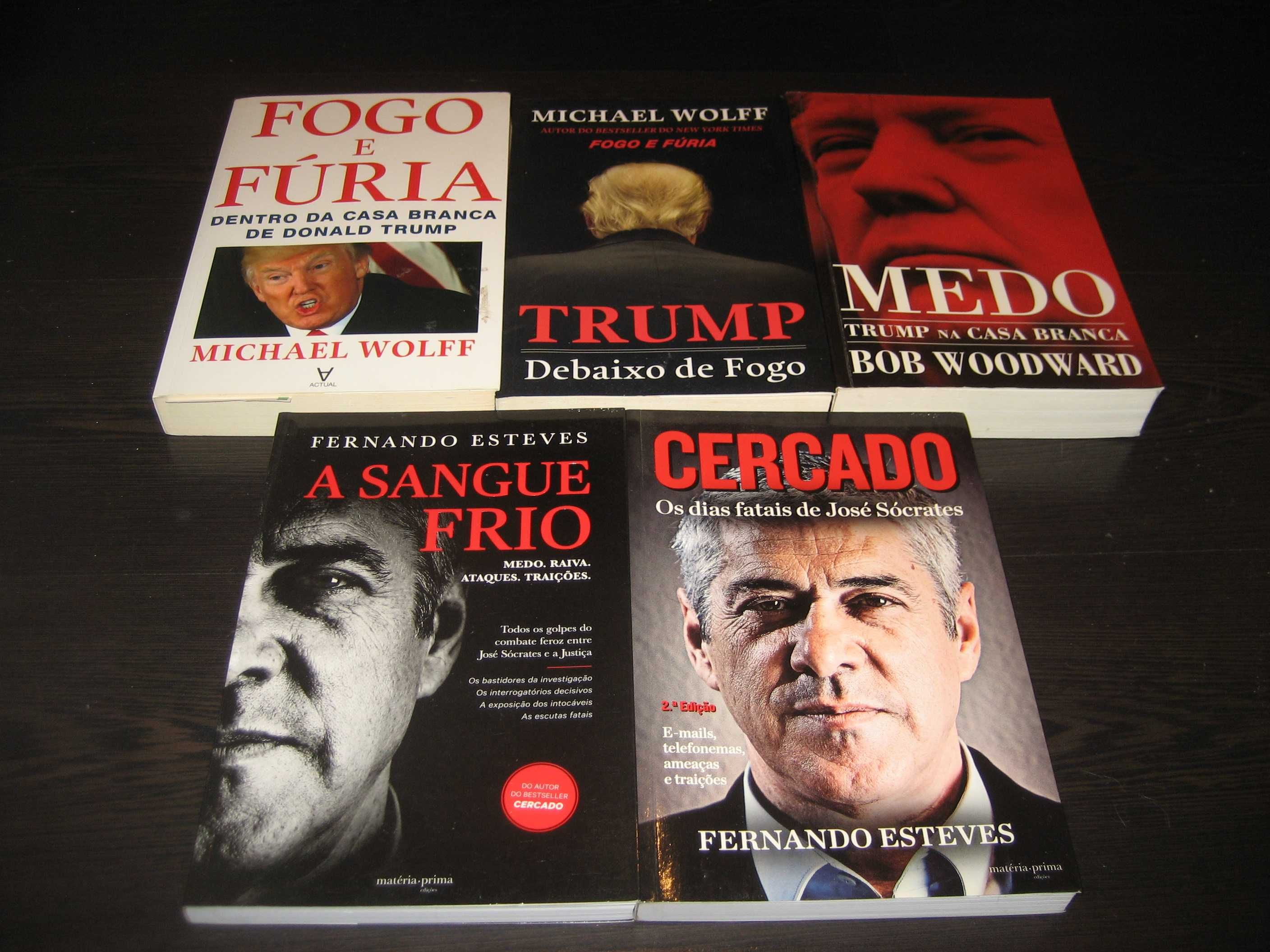 Livros de política, negócios e biografias