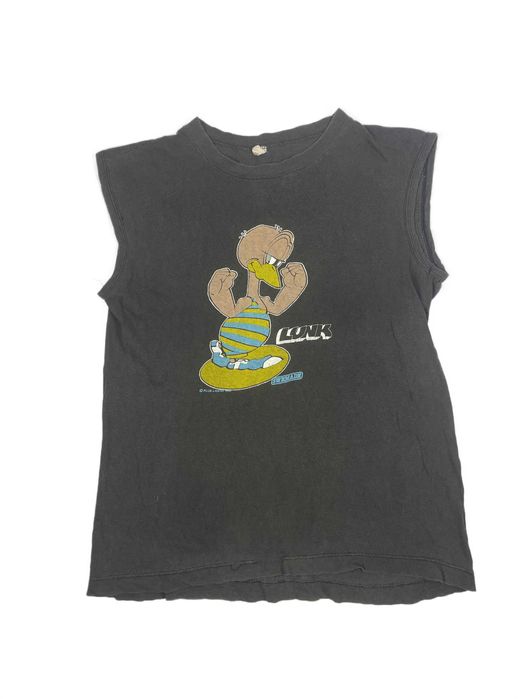 Lunk szary podkoszulek męski vintage 98 single stitch bajka