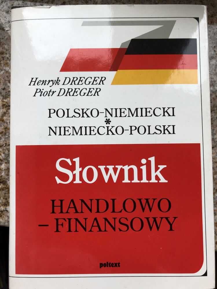 Słownik Polsko Niemiecki i Niemiecko Polski Handlowo Finansowy DREGER