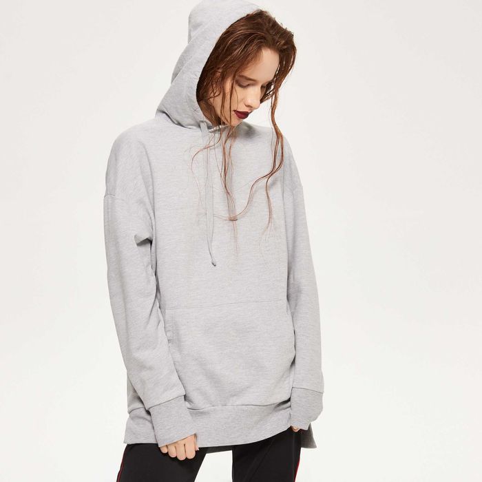 Reserved bluza damska szara w roz S 36 kaptur kangurka