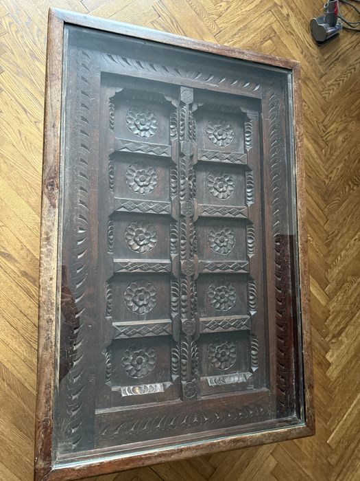 Stół Indyski palisander rzezbiony 90x60x46cm idealny stan