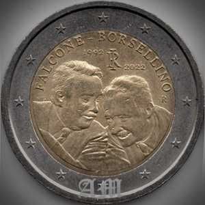 ITÁLIA - 2 € 30 Anos da Morte de Falcone e Borsellino 2022