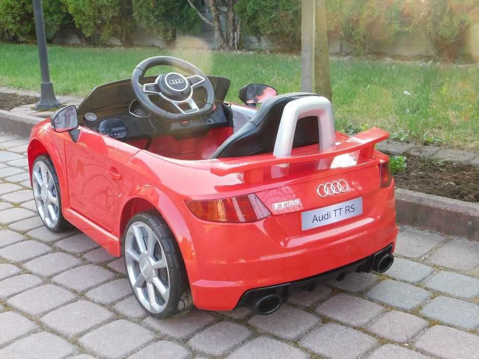 Autko na akumulator AUDI TT RS Pilot Skóra USB samochód dla dziecka