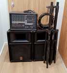 Yamaha EMX 512sc + kolumny S112V + statywy Proel + kable + pokorwce