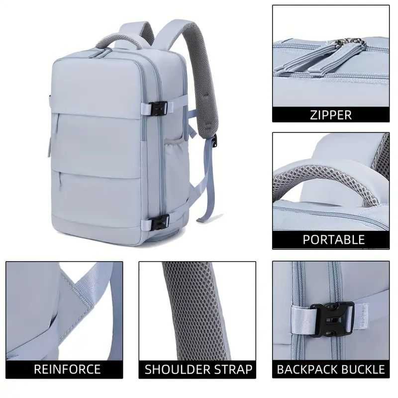 Novos modelos e tamanhos. Mochilas de viagem "Low Cost". Novas