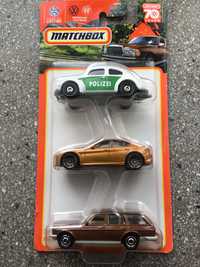 Matchbox 3 pak Autobahn Express Beetle Polizei Giulia Mercedes W123