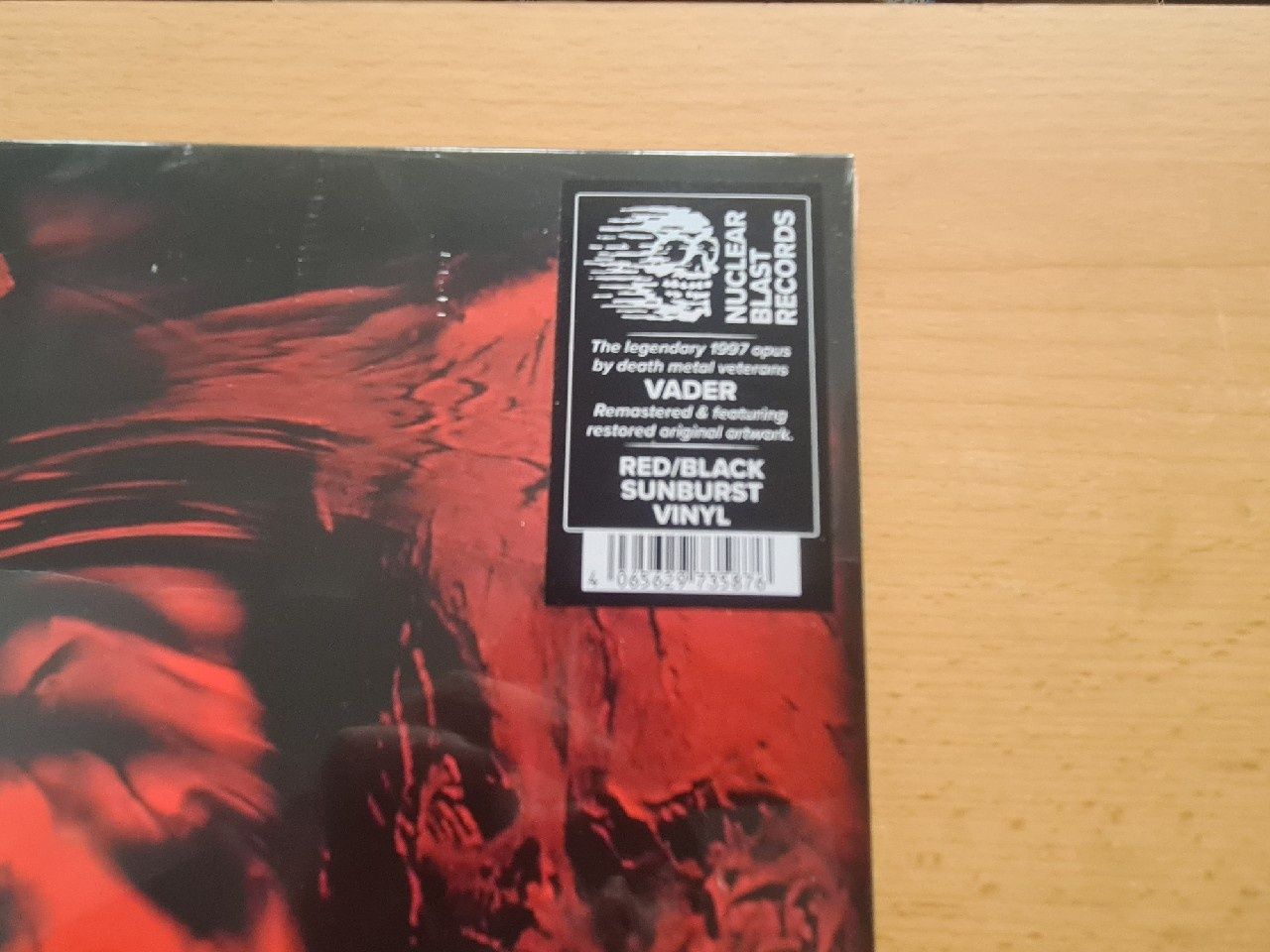 Vader BLACK TO THE BLIND czerwono-czarny winyl LP Nuclear Blast
