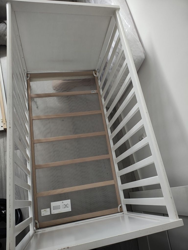 Łóżeczko używane Sundvik Ikea białe