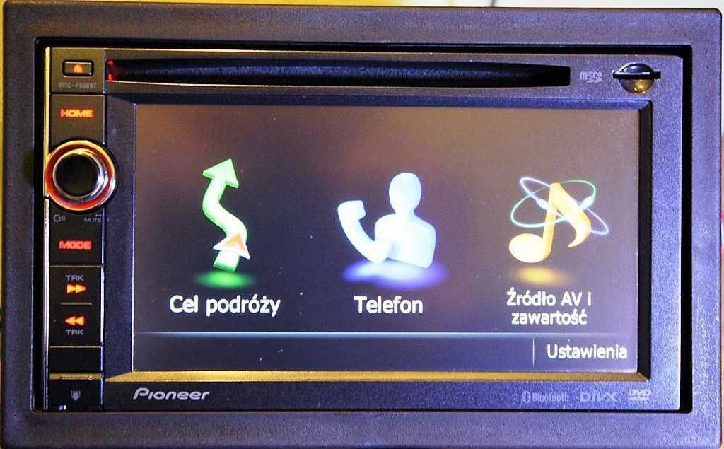 Stacja Multimedialna Pioneer Avic F940BT Nawigacja Dotyk PL Menu EU